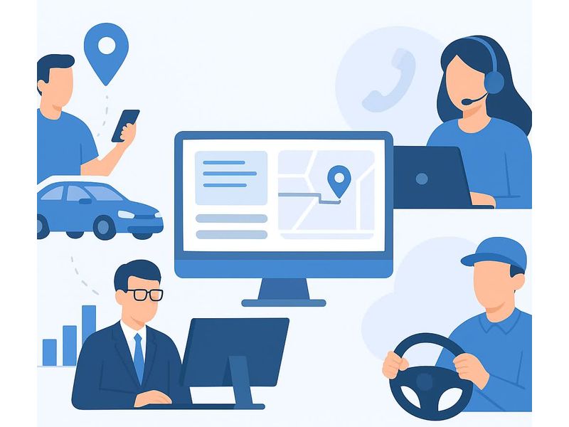 Integrated Ride-Hailing and Taxi Dispatch Management System